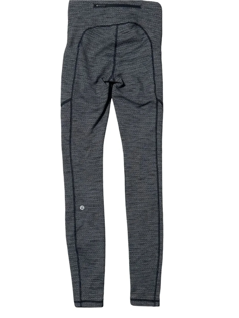 Lululemon Speed Up Mid Rise Tight 28’ Size 2 Variegated Knit Black